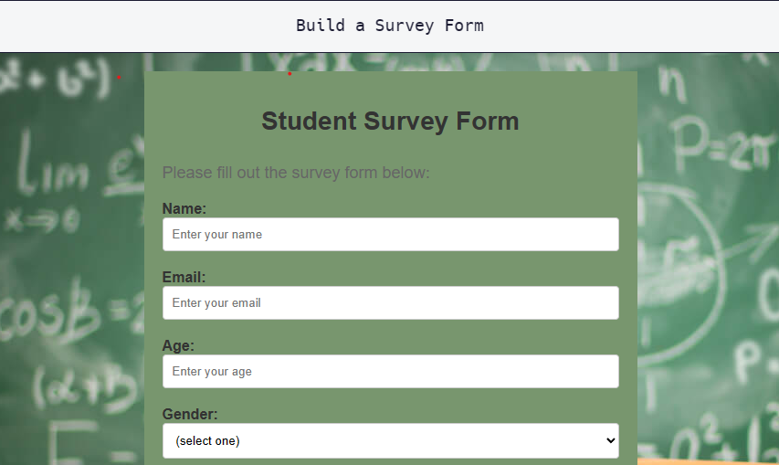 Survey Form Project